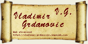 Vladimir Grdanović vizit kartica